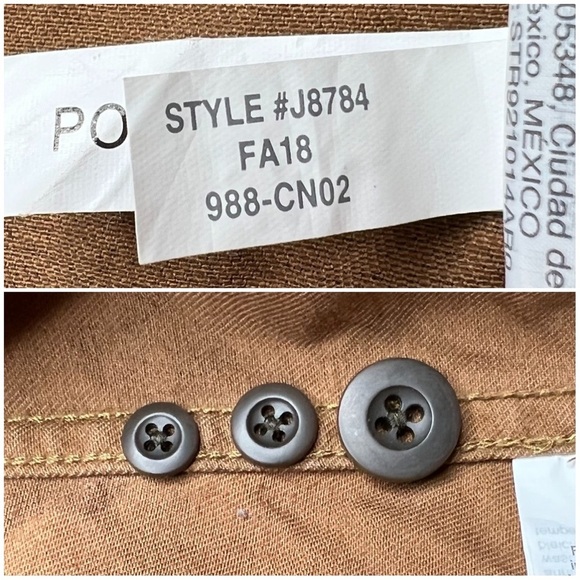 Madewell Northward Cropped Army Jacket in Cottontail Camo Sherpa Ed Brown XXS - Picture 13 of 17